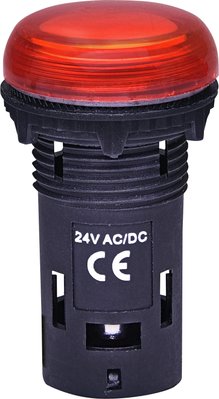 Лампа сигнальна LED матова ECLI-024C-R 24V AC/DC (червона) 4771210 фото