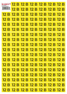 Самоклеящаяся наклейка "12В" e.sticker.voltage.12.1 (40х20мм) 102 шт/лист s053308 фото