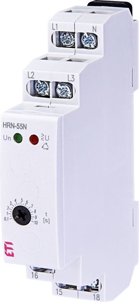 Реле контролю послід. и обриву фаз HRN-55N 3x400/230AC (3F, 1x8A_AC1) з нейтраллю 2471432 фото
