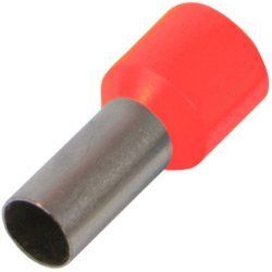 Ізольований наконечник втулковий e.terminal.stand.e4009.red 4,0 кв.мм, червоний, 100шт s3036036 фото
