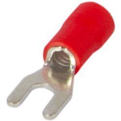 Ізольований наконечник вилковий e.terminal.stand.sv.1,25.3,2.red 0.5-1.5 кв.мм, червоний, 100шт s2036001 фото