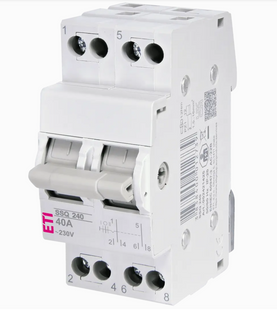 Перемикач навантаження SSQ 240 "1-0-2", 2p 40A 2421425 фото