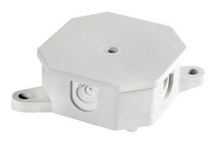 Коробка монтажна e.db.stand.r2.85x85x35K з клемником, 85х85х35 мм, IP 44, Р 2, зовнішня s027036 фото