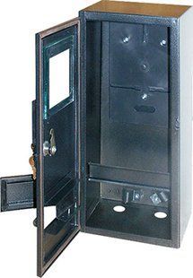 Шафа e.mbox.stand.n.f3.6.z.str металева, під 3-ф. лічильник, порожня, навісна, 6 мод., з замком, вул s0100126 фото