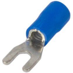 Ізольований наконечник вилковий e.terminal.stand.sv.1,25.3,2.blue 0.5-1.5 кв.мм, синій, 100шт s2036004 фото