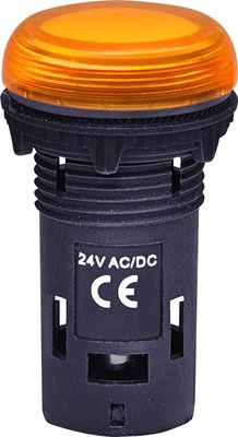 Лампа сигнальна LED матова ECLI-024C-A 24V AC/DC (помаранчева) 4771214 фото