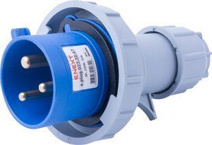 Силова вилка переносна e.plug.023.32.67, 3п., 230В, 32А, IP 67 i082004 фото