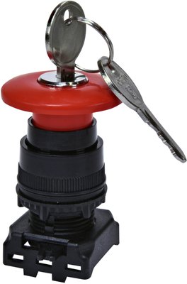 Кнопка-модуль грибок EGM-LK (з ключем, червона) 4771612 фото