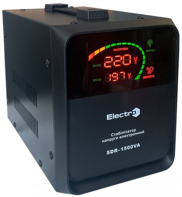 Стабілізатор напруги SDR-1500 електронний 1,5 кВА SDR15EL фото