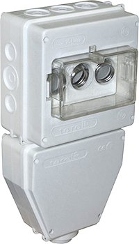 Коробка монтажна пластикова SB IP 43 під автоматичний вимикач, що вкручується 057+040 фото