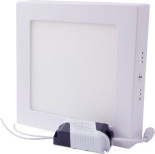 Светильник накладной светодиодный e.LED.MP.Square.S.12.4500. квадрат, 12Вт, 4500К, 840Лм l0860011 фото
