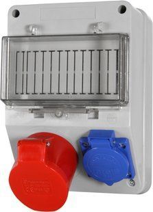 Монтажний набір 16А 3Р+N+Z 220/400V,16A 2P+Z 250V, клемна колодка 5х4кв.мм 6263-130 фото