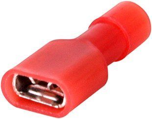 Наконечник-з'єднувач ізольований серії FN e.terminal.stand.fdfn1.25.250.red (fn.f.0,5.1,5) 0,5-1,5 кв.мм "мама", 100шт s4039000 фото