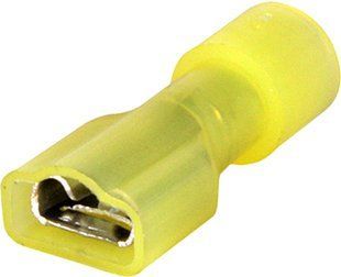Наконечник-з'єднувач ізольований серії FN e.terminal.stand.fdfn5.5.250.yellow (fn.f.4.6) 4-6 кв.мм "мама", 100шт s4039002 фото