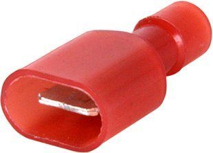 Наконечник-з'єднувач ізольований серії FN e.terminal.stand.mdfn1.25.250.red (fn.m.0,5.1,5) 0,5-1,5 кв.мм "папа", 100шт s4039003 фото