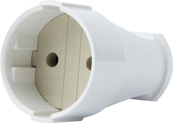 Розетка переносна e.socket.001.10.white, без з/к,10А біла p017001 фото