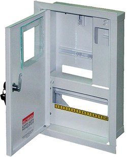Шафа e.mbox.stand.w.f1.10.z металева, під 1-ф. лічильник, 10 мод., що вбудовується, з замком s0100016 фото