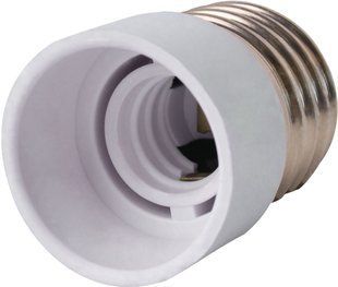 Переходник e.lamp adapter.Е27/Е14.white, из цоколя Е27 на Е14, пластиковый s9100021 фото