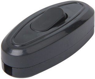 Переключатель света e.switch wires.6A.black, 6А, черный l020002 фото