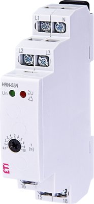Реле контроля последов. и обрыва фаз HRN-55N 3x400/230AC (3F, 1x8A_AC1) с нейтралью 2471432 фото