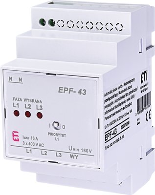 Реле автоматичного вибору фаз EPF-43 230/400V (180V AC) 2470280 фото