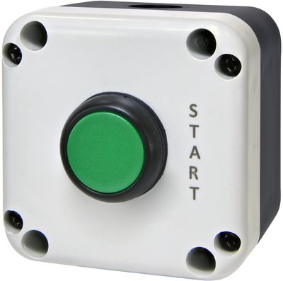 Кнопковий пост 1-модул. ESB1-V3 (Standart, "START", зелена) 4771623 фото