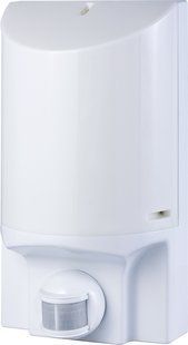 Светильник настенный с датчиком движения e.sensor.lum.52.e27.white(белый) 180&deg;, IP44 s061024 фото