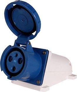 Силова розетка стаціонарна e.socket.pro.3.63, 3п., 220В, 63А (133) p012003 фото
