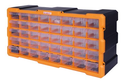 Органайзер пластиковий, e.toolbox.pro.23, 22" 40-секційний 497х157х250мм t011023 фото