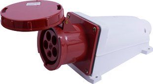 Силова розетка стаціонарна e.socket.145.125.67, 5п., 400В, 125А, IP 67 p012029 фото