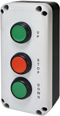 Кнопковий пост 3-модул. ESB3-V7 (Standart, "UP/STOP/DOWN", зелен./червон./зелен.) 4771630 фото