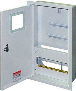 Шафа e.mbox.stand.w.f3.12.z.e металева, під 3-ф. електронний лічильник, 12 мод., що вбудовується, з s0100072 фото