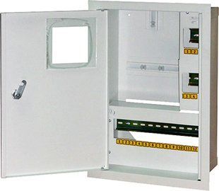 Шафа e.mbox.stand.w.f1.16.z металева, під 1-ф. лічильник, 16 мод., що вбудовується, з замком s0100008 фото