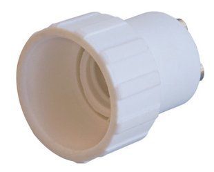 Переходник e.lamp adapter.GU10/Е14.white, из патрона GU10 на Е14, пластиковый s9100043 фото