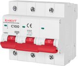 Модульний автоматичний вимикач e.mcb.stand.100.3.C100, 3р, 100А, C, 10кА s002214 фото