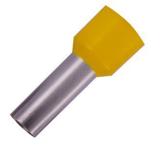 Ізольований наконечник втулковий e.terminal.stand.e16-18.yellow 16,0 кв.мм, жовтий, 100шт s3036066 фото
